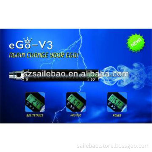 2013 newest style variable voltage ego v3 battery with LCDdisplay